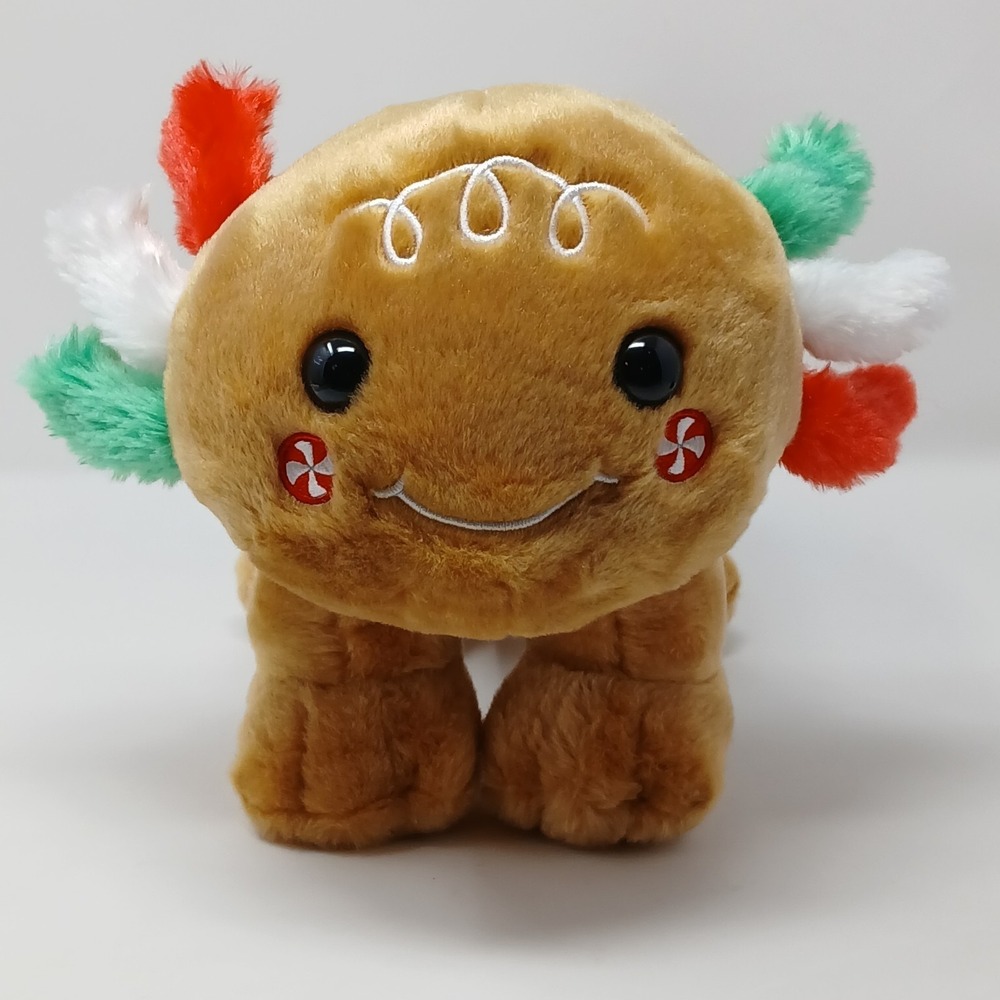 Build-A-Bear Gingerbread Axolotl 2025 Holiday Plush Stuffed Animal
